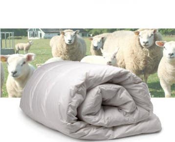 Dekbed Wol 4 seizoenen - 140/200cm, Nieuw, Wit, Deken of Dekbed