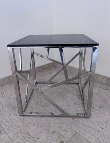 Centre de table - cristal fumé - Table basse de salon en, Maison & Meubles