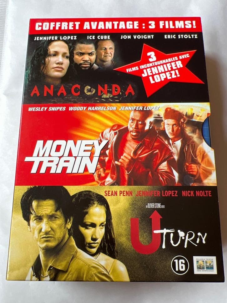 FILMBOX / ANACONDA / MONEY TRAIN / U TURN (IMPORT WITH DUTCH, Cd's en Dvd's, Dvd's | Overige Dvd's, Gebruikt