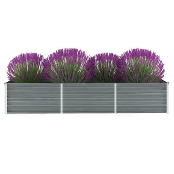 vidaXL Plantenbak verhoogd 240x80x45 cm gegalvaniseerd staal, Verzenden, Nieuw