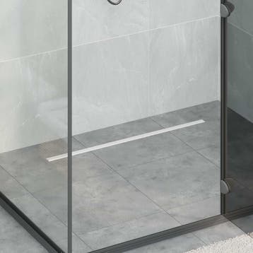 vidaXL 360° Doucheafvoer Met Slim Model zilver 80 cm, Doe-het-zelf en Bouw, Sanitair, Verzenden, Nieuw