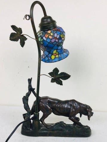 Unknown - Lamp - Glas, Metaal, Hars - Tiffany-stijl lamp
