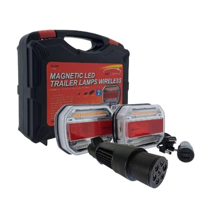 LED Achterlichten Set Draadloos 24V | 7P Trailer Plug, Autos : Pièces & Accessoires, Éclairage, Enlèvement ou Envoi
