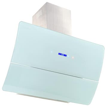 vidaXL Wandafzuigkap 756 m³/u 90 cm roestvrij staal wit, Elektronische apparatuur, Verzenden, Nieuw