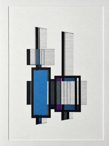 Eugène Eechaut (1928-2019) - Abstract ink composition - NO