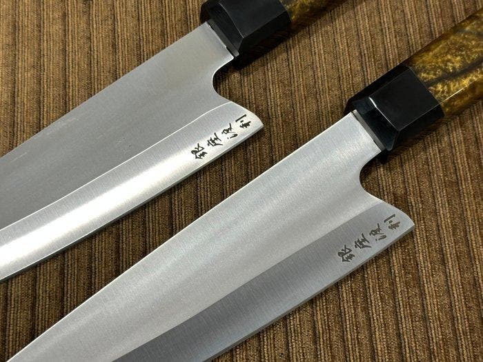 Keukenmes - Handgemaakt Japans Koksmes-Set - Achtzijdige, Antiquités & Art, Antiquités | Ustensiles de cuisine