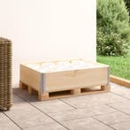 vidaXL Palletopzetrand 60x80 cm massief grenenhout, Verzenden