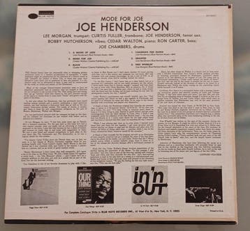 Joe Henderson - Mode For Joe - with Van Gelder stamp - LP