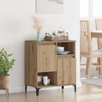 vidaXL Dressoir Artisan Eiken 60 x 35 x 70 cm Bewerkt hout, Verzenden