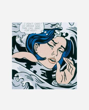 Roy Lichtenstein - “Drowning Girl, 1963”. In uitstekende