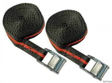 2-delige bagage spanbanden set, 2,5 m x 25 mm, Auto diversen, Dakdragers, Verzenden, Nieuw