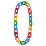 Regenboog Ketting Schakel, Hobby en Vrije tijd, Feestartikelen, Verzenden, Nieuw