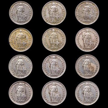 Zwitserland. 1/2 Francs 12x 1899/1967 (Zonder minimumprijs), Postzegels en Munten
