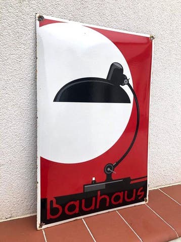 BAUHAUS Kaiser Idell Desk Lamp - Reclamebord - Oud vintage