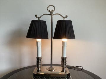Bouilotte lamp - Metaal, Linnen
