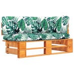 vidaXL Tuinhoekbank pallet honingbruin geïmpregneerd, Verzenden