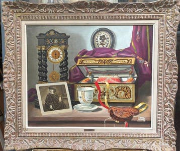 Charles Cerny (1892-1965) - Cabinet de curiosités - Pendule
