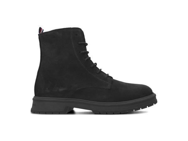 Veiling - Tommy Hilfiger Veterboot Suede Zwart - 44, Vêtements | Hommes, Chaussures