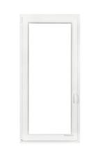 PVC raam draaikiep b80xh140cm wit stomp, Gevelraam of Ruit, 80 tot 120 cm, 120 tot 160 cm, Nieuw