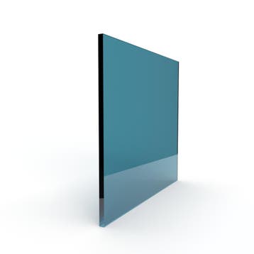 Enkel glas gekleurd gehard 8 mm blauw, Doe-het-zelf en Bouw, Glas en Ramen, Verzenden, Nieuw