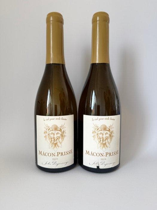 2019 x 2 Jules Desjourneys, Mâcon-Prissé & x 3 Mâcon-Verzé -, Verzamelen, Wijnen