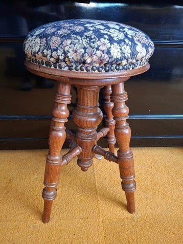 Tabouret - Bois - Réglable en hauteur