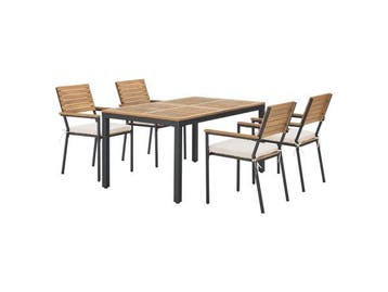 Veiling - Juskys Tuinset / Eetset Rhodos - Acaciahout - 5-de, Nieuw