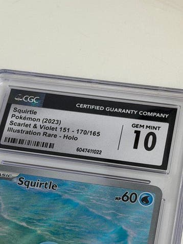 1 Graded card - Squirtle 151 - CGC 10, Hobby en Vrije tijd, Nieuw