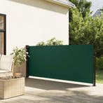 vidaXL Windscherm uittrekbaar 140x500 cm donkergroen, Tuin en Terras, Verzenden, Nieuw