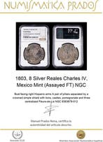 Spanje. Carlos IV. 8 Reales 1803, Mexico Mint (Assayed FT)