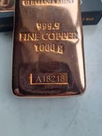 1 kilogram - Koper .999 - Met certificaat (Zonder, Postzegels en Munten, Edelmetalen en Baren
