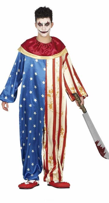 Horror Clown Halloween Kostuum Tiener, Verzenden