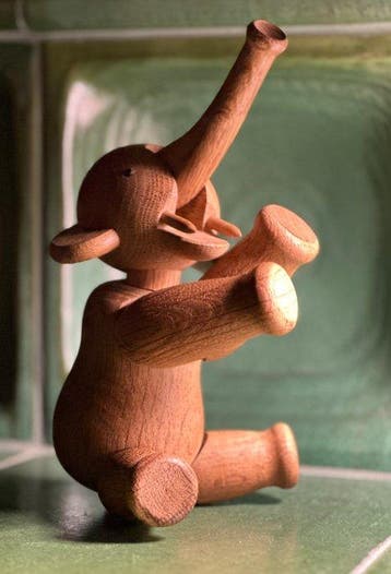 Kay Bojesen - Speelgoedfiguurtjes Holzelefant aus Eiche -