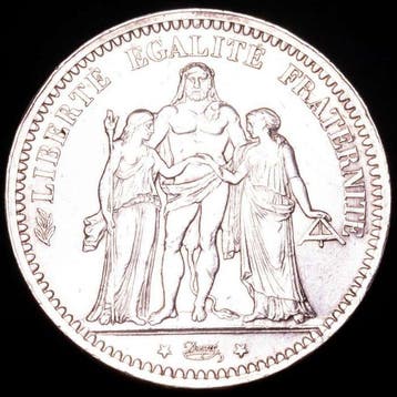 Frankrijk. 5 Francs 1873-A Hercule (Zonder minimumprijs), Postzegels en Munten