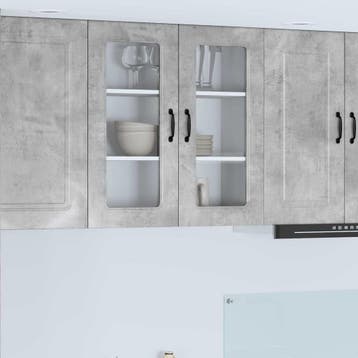 vidaXL Vaatwasserpaneel Kalmar Beton Grijs 80 x 31 x 80 cm, Verzenden
