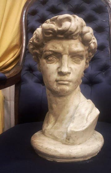 Sculpture, Busto David Michelangelo - 31 cm - Plâtre - 2000, Antiek en Kunst