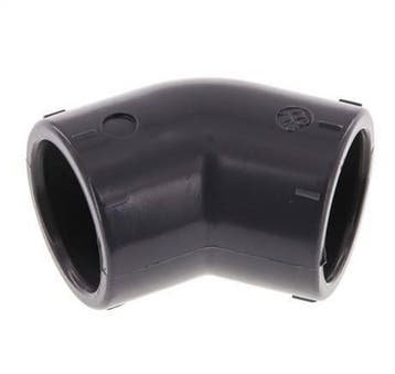 Raccord coudé PVC 45deg à emboîtement 25x33mm [2 Pièces], Bricolage & Construction, Verzenden