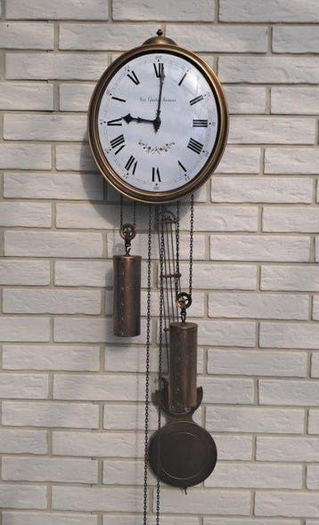 Horloge comtoise - WUBA Warmink Wanduhr - Laiton - 1960-1970
