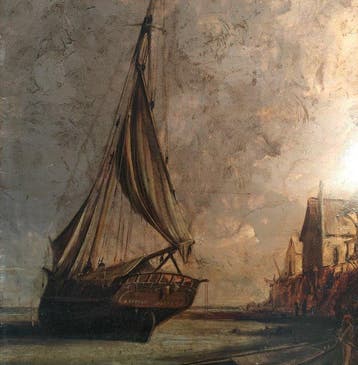 Jules Achille Noël (1810-1881), attribué à - Scène de port