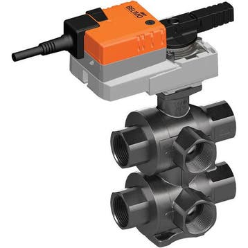 Belimo 6-Weg Regelklep Rp1 Kvs6.3 24VAC/DC 90s MP-Bus, Bricolage & Construction, Verzenden