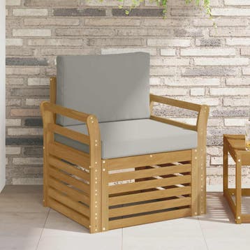 vidaXL Buiten bank set Polyester Wit, Verzenden, Nieuw