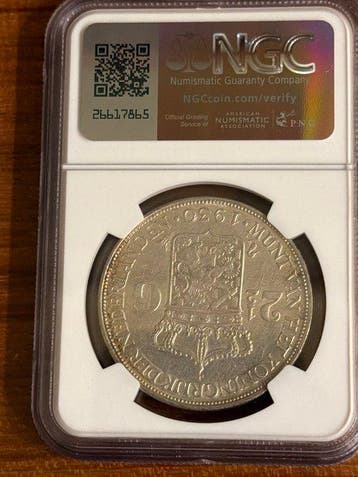 Nederland. Wilhelmina. 2 1/2 Gulden 1930 (Zonder