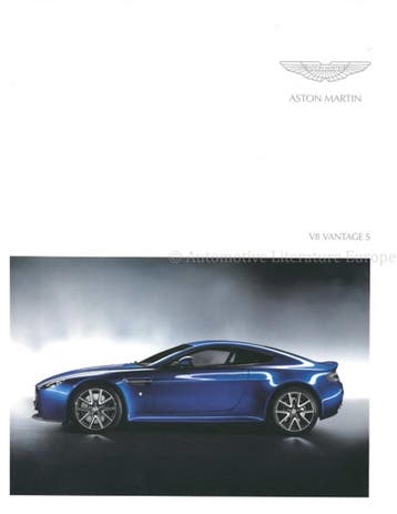 2011 ASTON MARTIN V8 VANTAGE S BROCHURE ENGELS, Ophalen of Verzenden, Nieuw