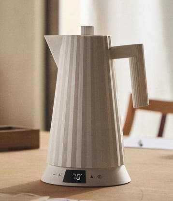 Alessi - Michele De Lucchi - Bouilloire - Plissé - Blanc -