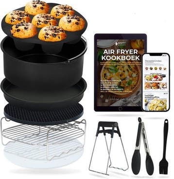 2dekans | Happy Goods Heteluchtfriteuse XL Accessoires -, Ophalen of Verzenden, Nieuw