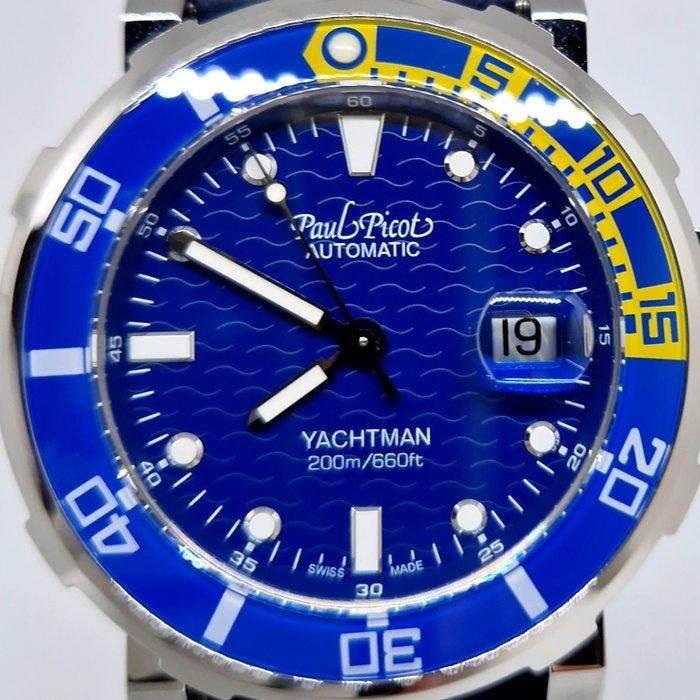 Paul Picot - Yachtman III Date P1151.SGN.3614CM001 - Heren -, Handtassen en Accessoires, Horloges | Heren