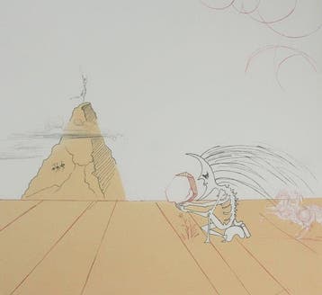 Salvador Dali (1904-1989) - Paysage iberique : Homme