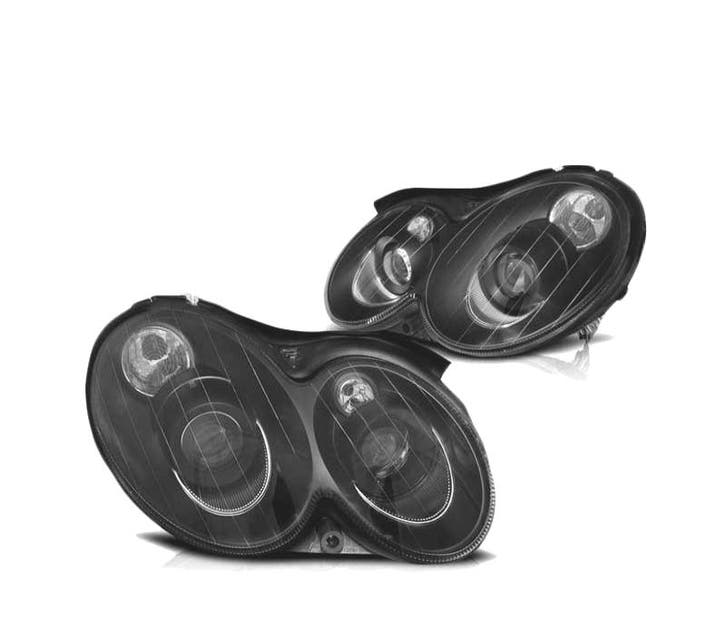 PHARES POUR MERCEDES CLK W209 03-10 NOIR, Auto-onderdelen, Verlichting, Verzenden