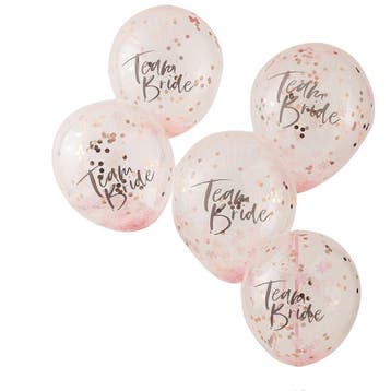 Ballonnen Team Bride 30cm 5st, Verzenden, Nieuw