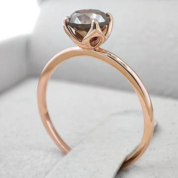 Zonder minimumprijs - Ring - 14 karaat Roségoud - 1.13ct., Nieuw